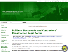 Tablet Screenshot of construction-business-forms.com